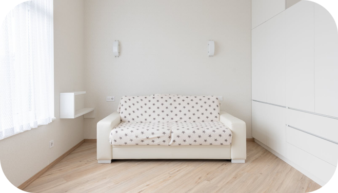 Beautifully cleaned living space